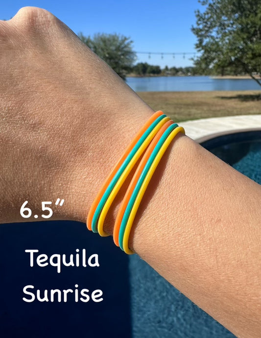 Tequila Sunrise Bracelet Set - 6.5"