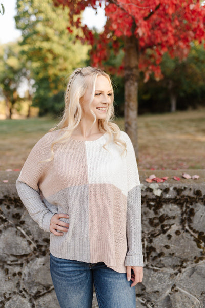 Step Out Of The Boxy Sweater In Mauve