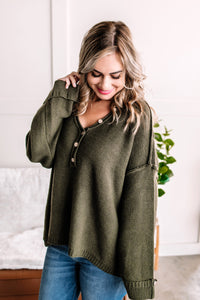 Winter Is Coming Sweater In Olive