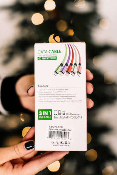 Fast Charging 3 in 1 USB Cable